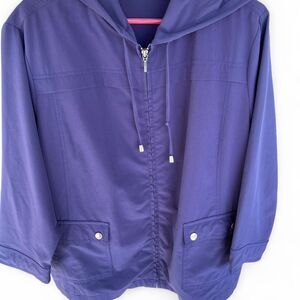 Chico's Women's Purple and Navy Zenergy By chicos Jacket LIKE NEW
